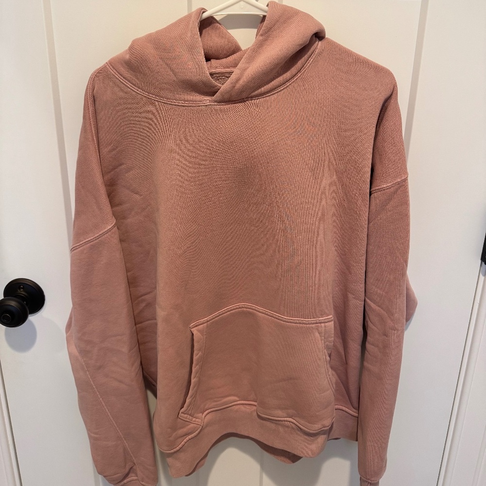 Abercrombie Essential Pop-Over Hoodie - Pink - Medium